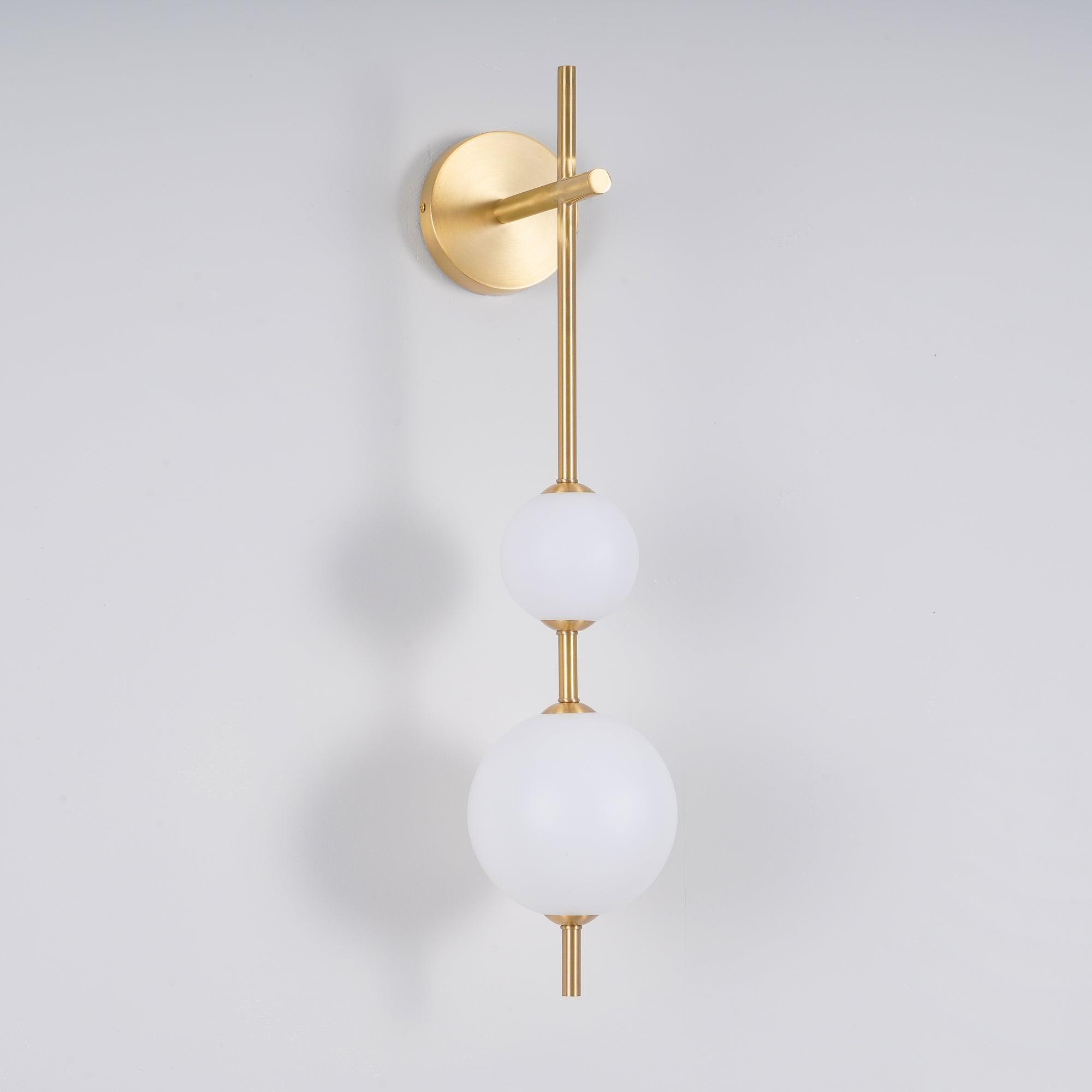 Perla Stacked Orb Sconce
