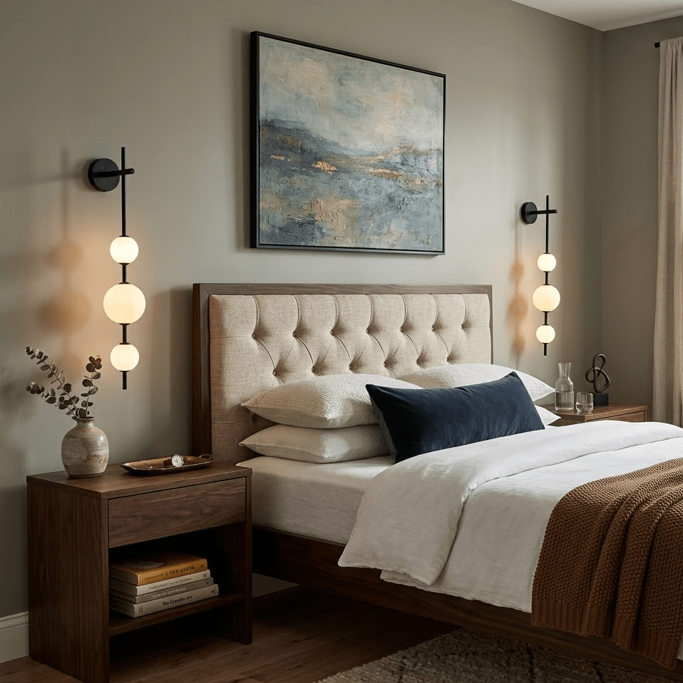 Perla Stacked Orb Sconce