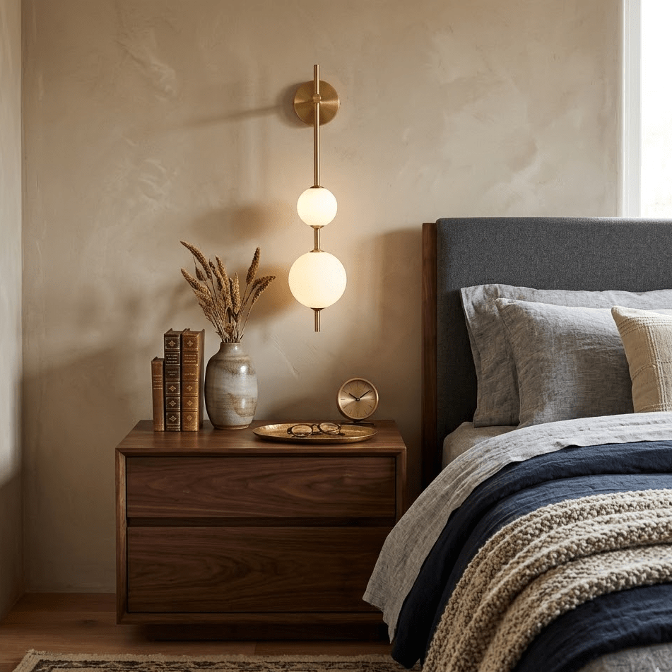 Perla Stacked Orb Sconce