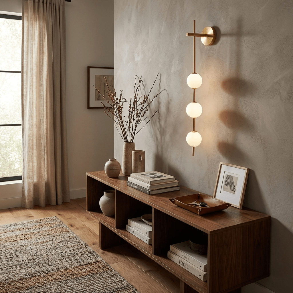 Perla Stacked Orb Sconce