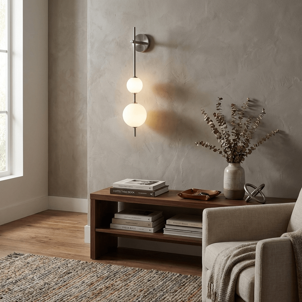 Perla Stacked Orb Sconce