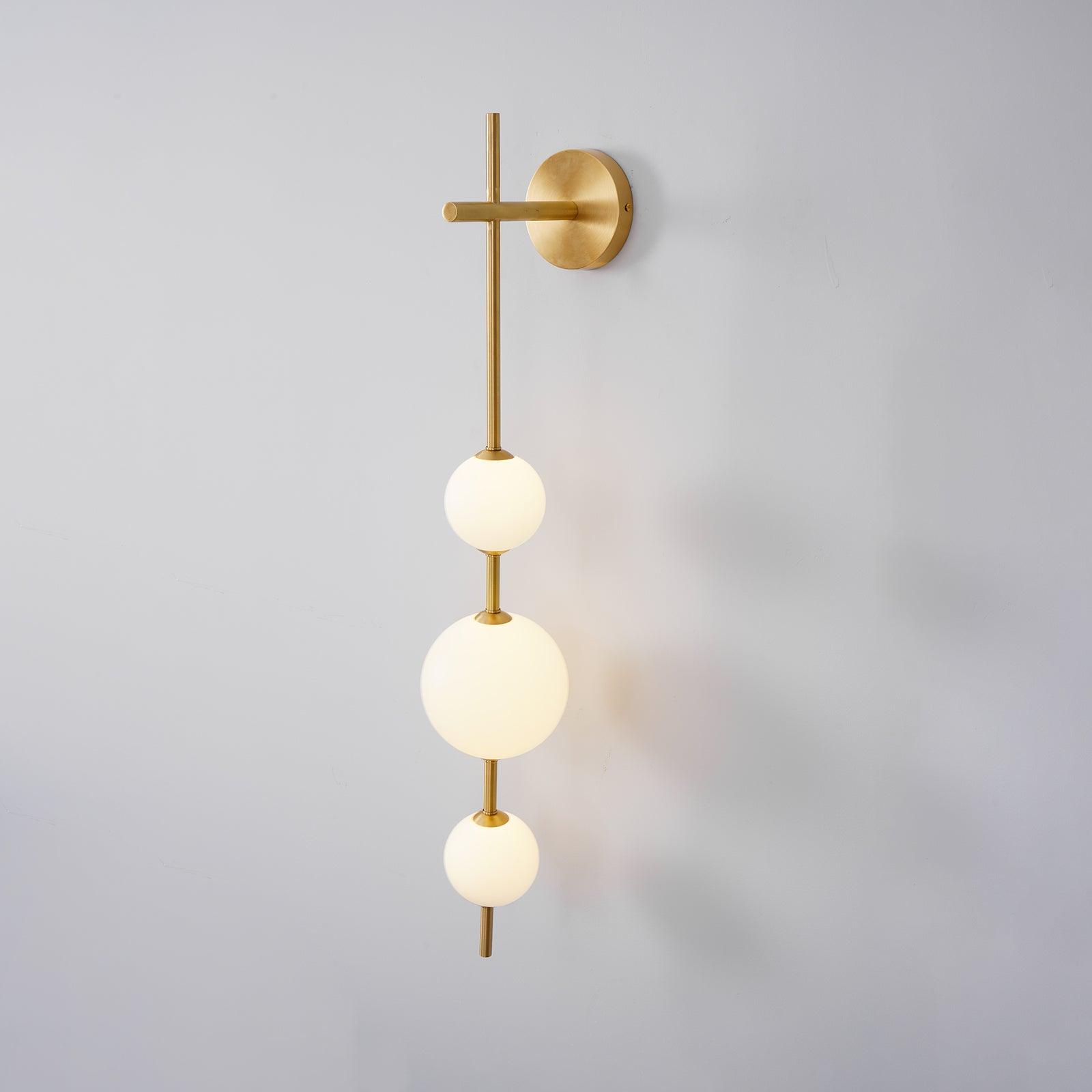 Perla Stacked Orb Sconce