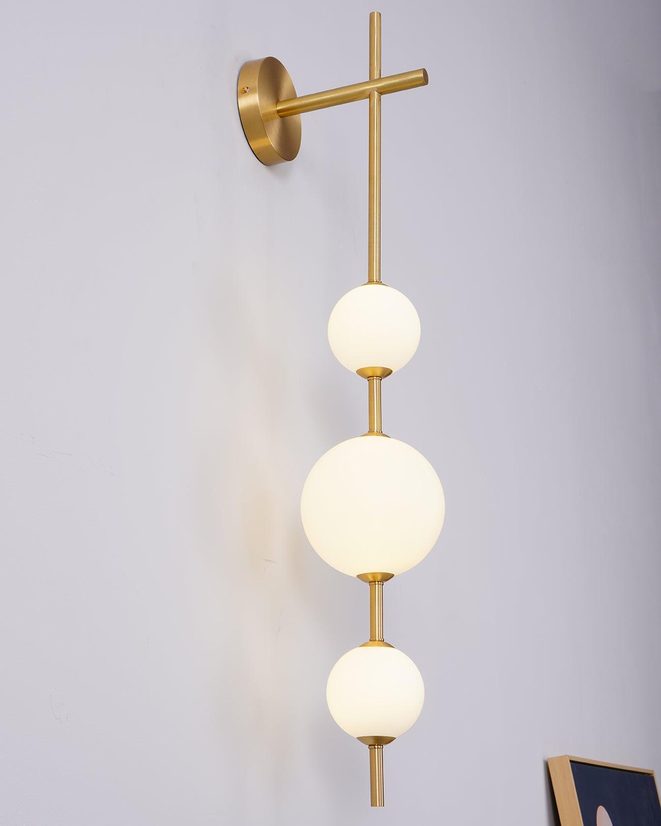 Perla Stacked Orb Sconce