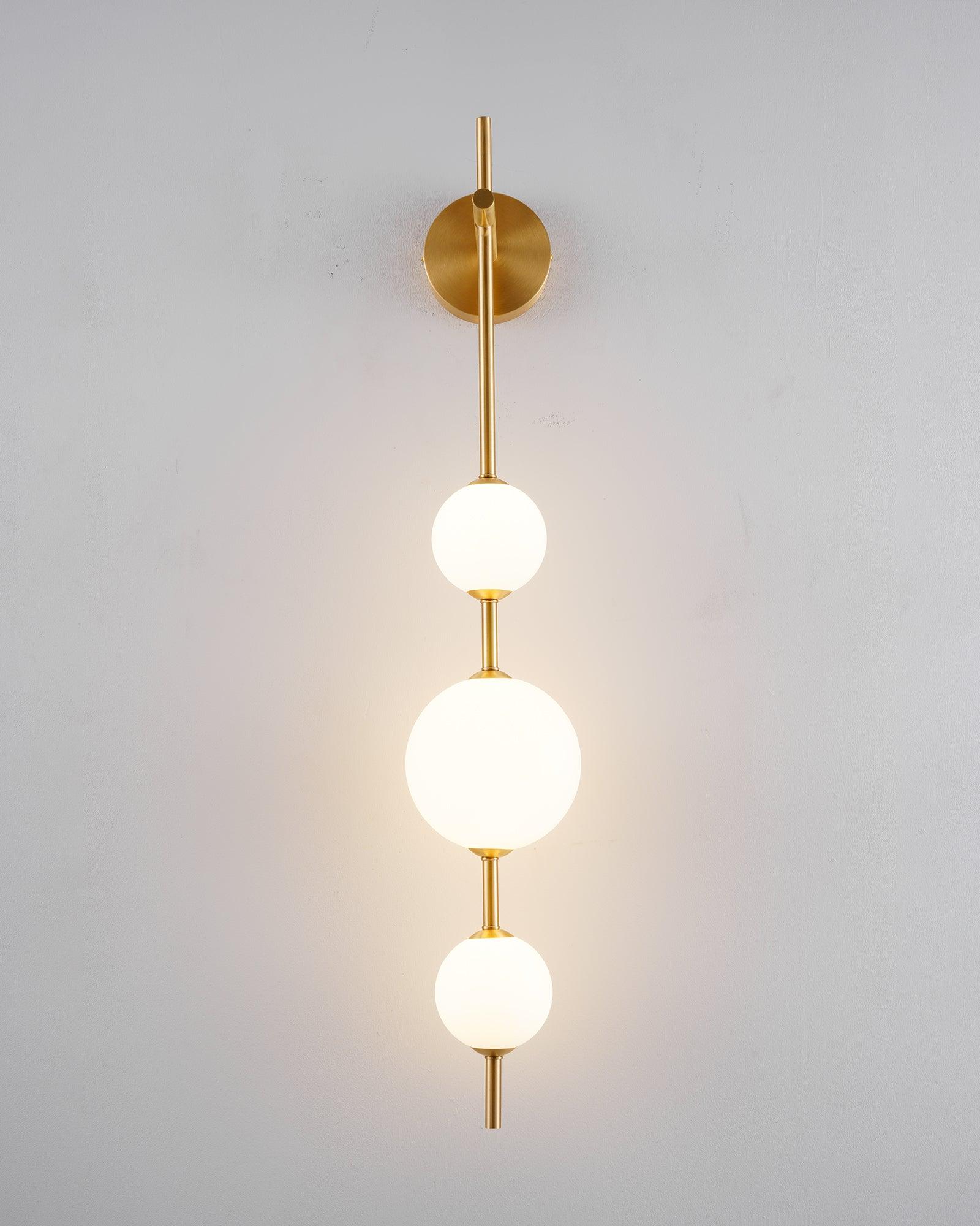 Perla Stacked Orb Sconce