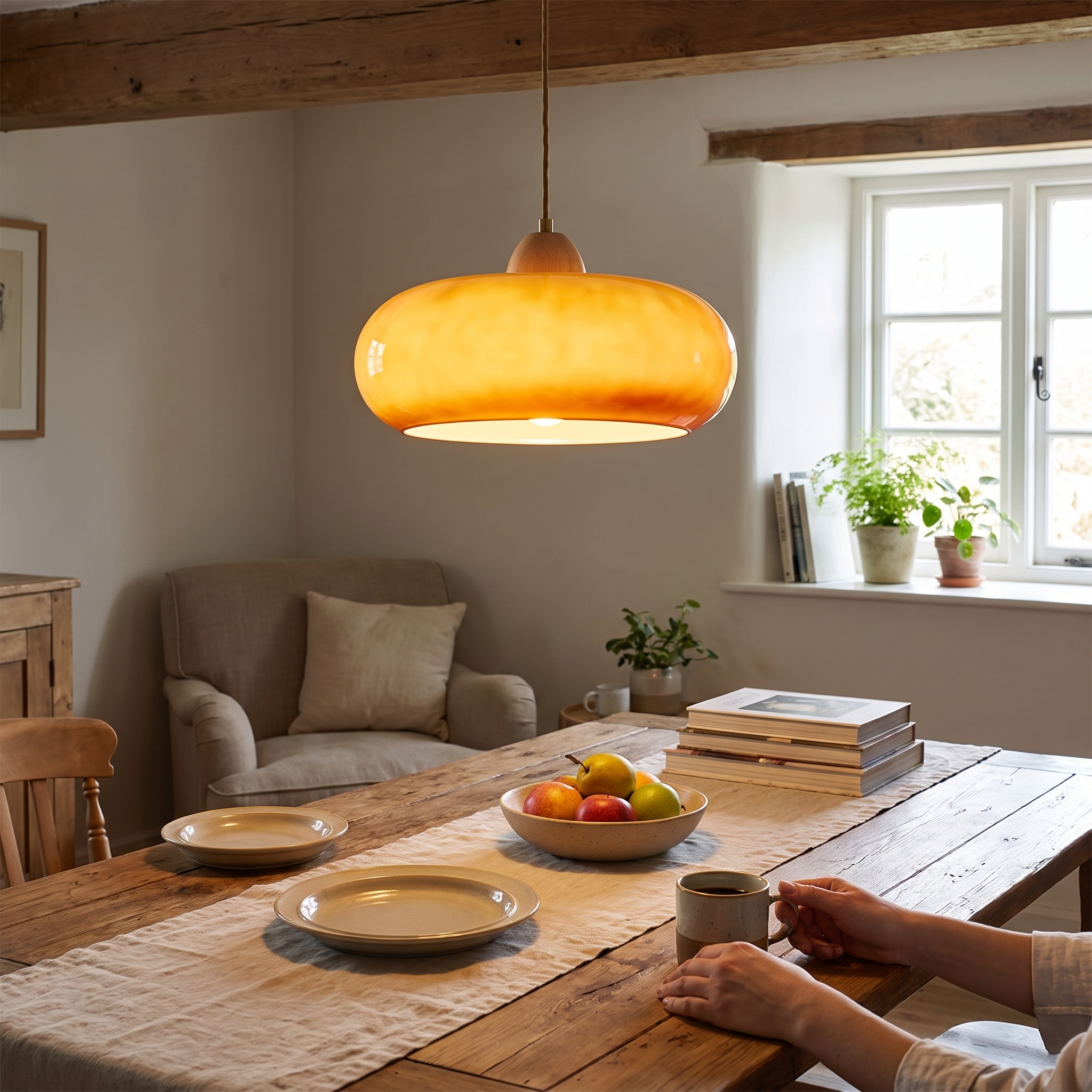 Plafonnier Ceiling Lamp in use in a room interior