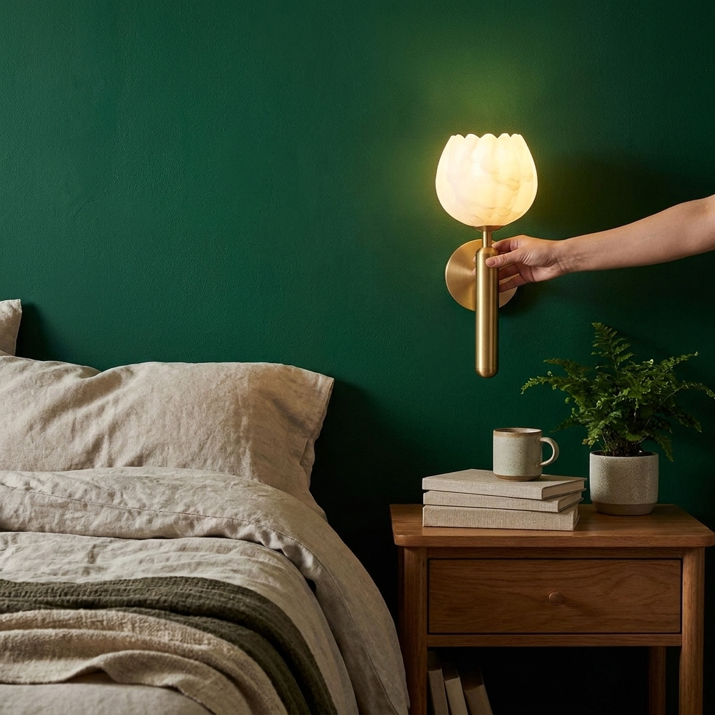 Fiore Alabaster Sconce