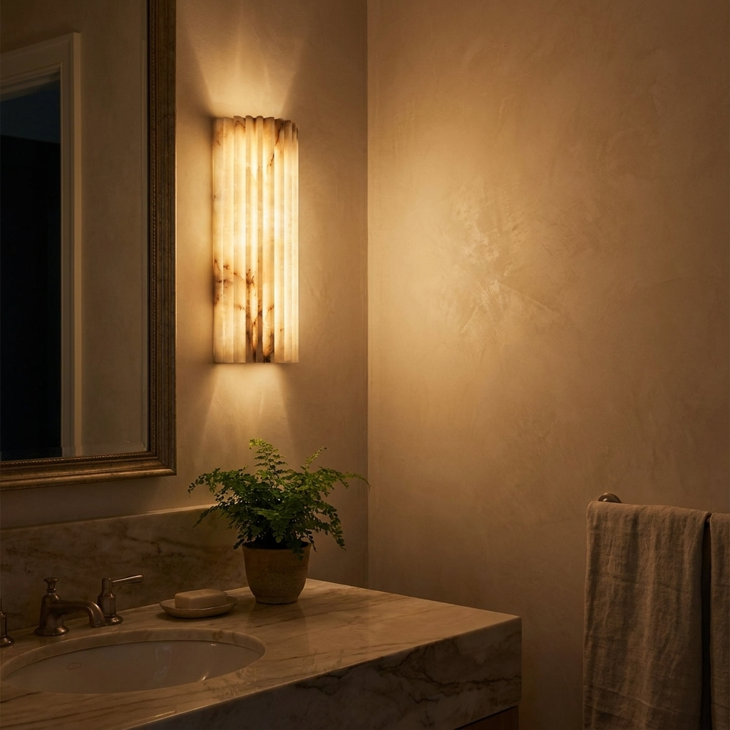 Alvia Alabaster Wall Light