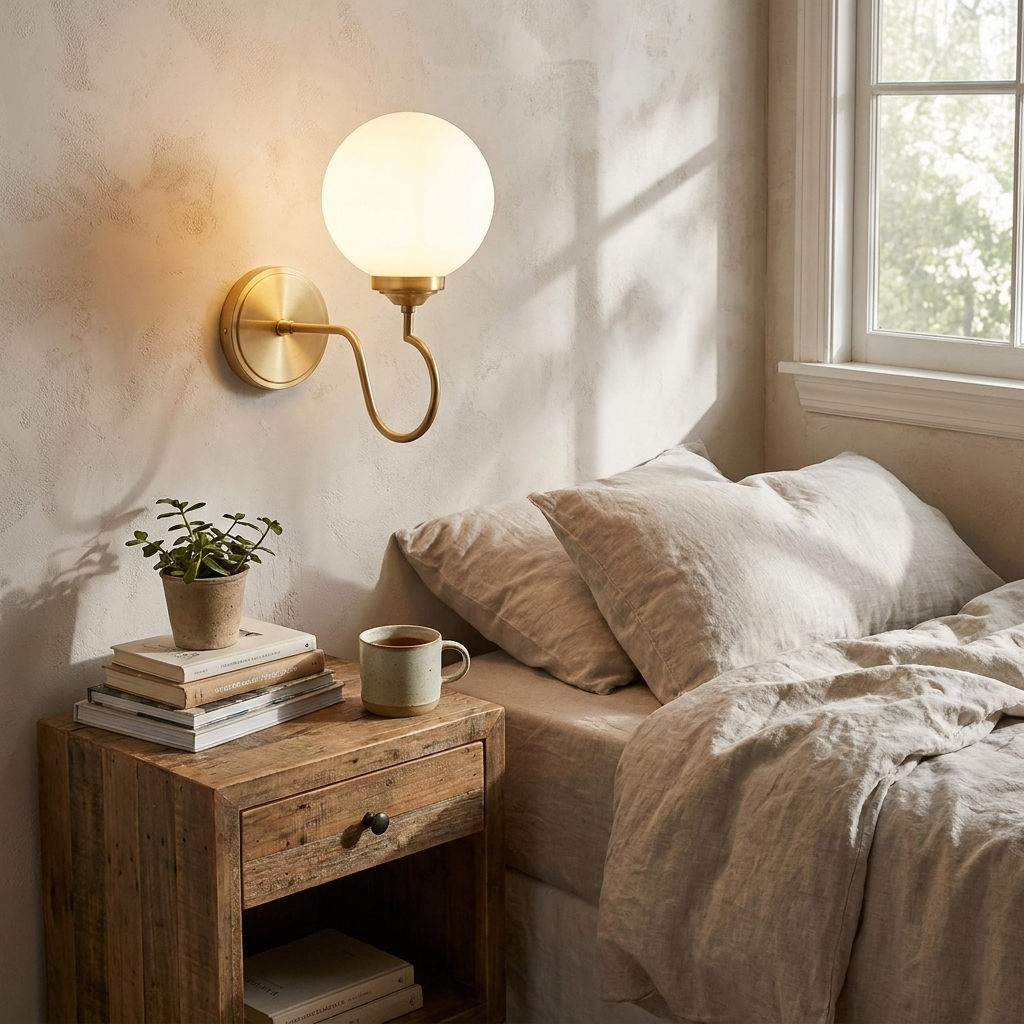 Floren Wall Sconce in a styled interior setting