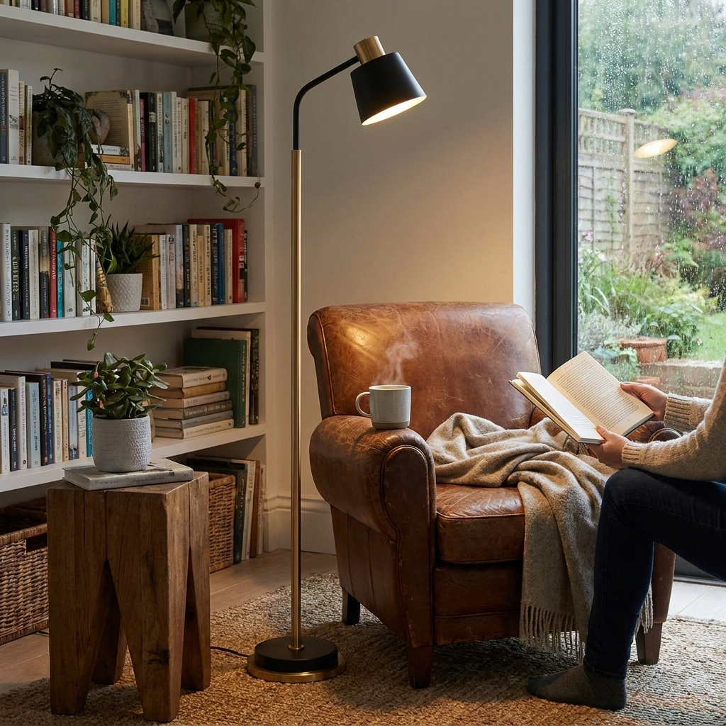Emmental Floor Lamp in a styled interior setting