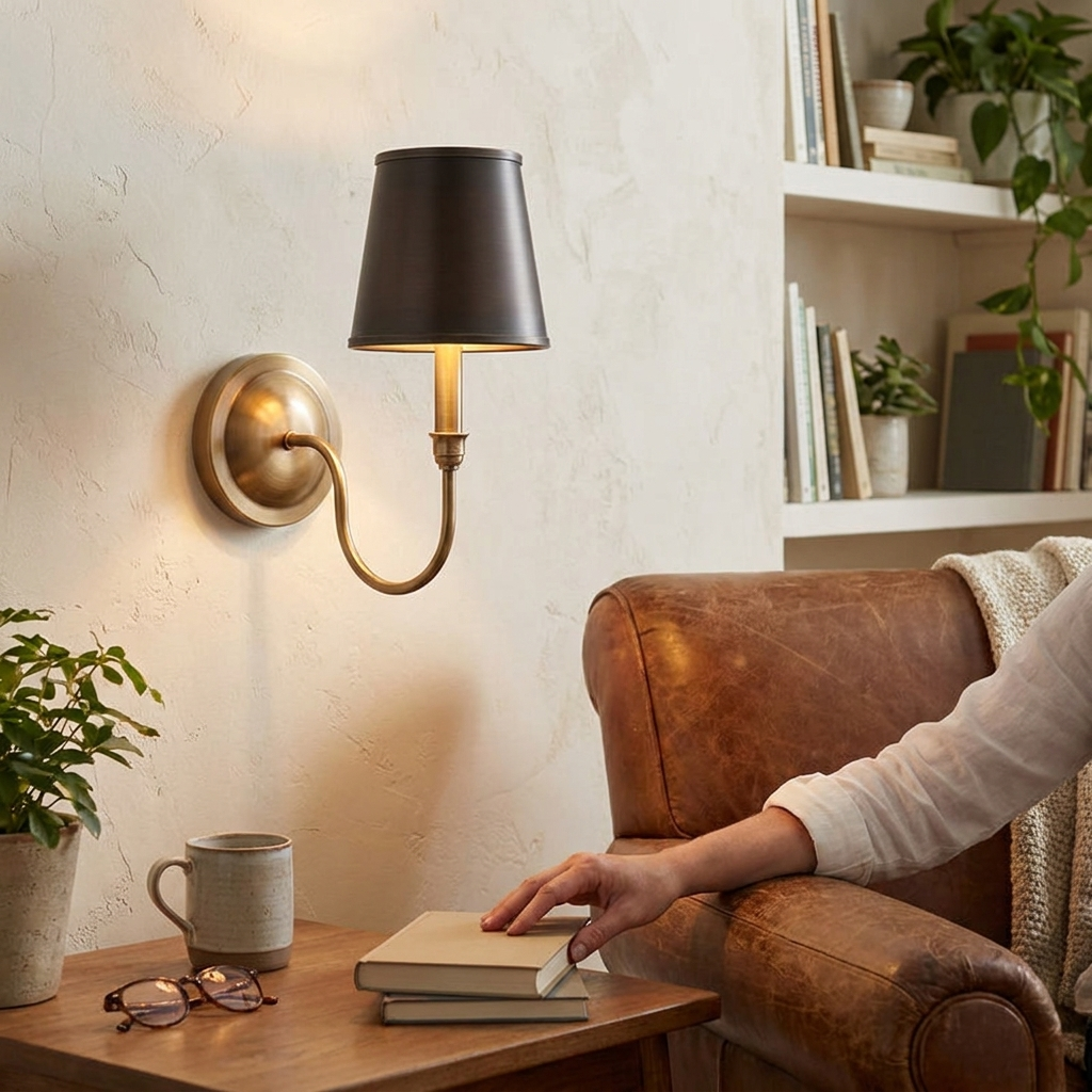 Alden Wall Sconce in a styled interior setting
