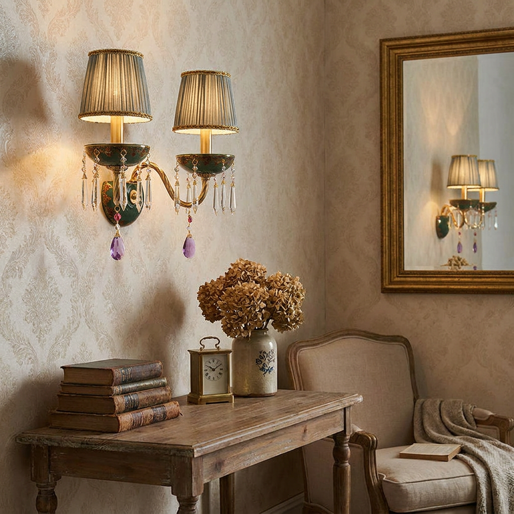 Adara Wall Sconce in a styled interior setting