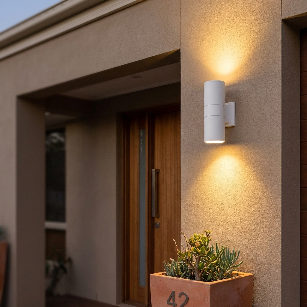 Cylindrical Outdoor Wall Light