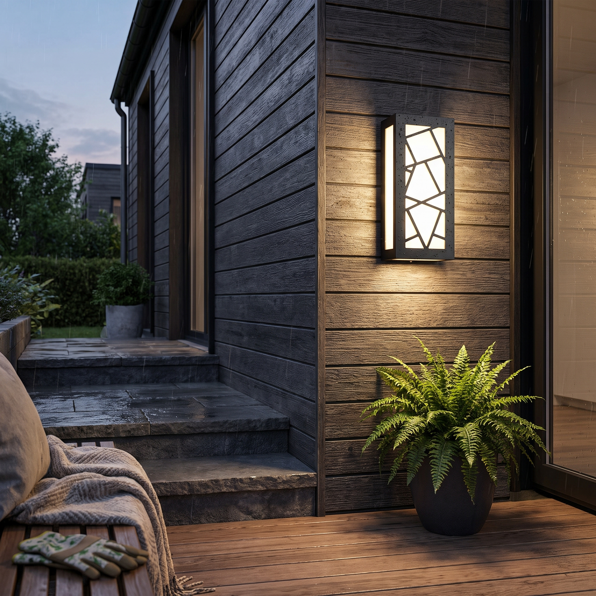 Modern Rectangle LED Waterproof Wall Light