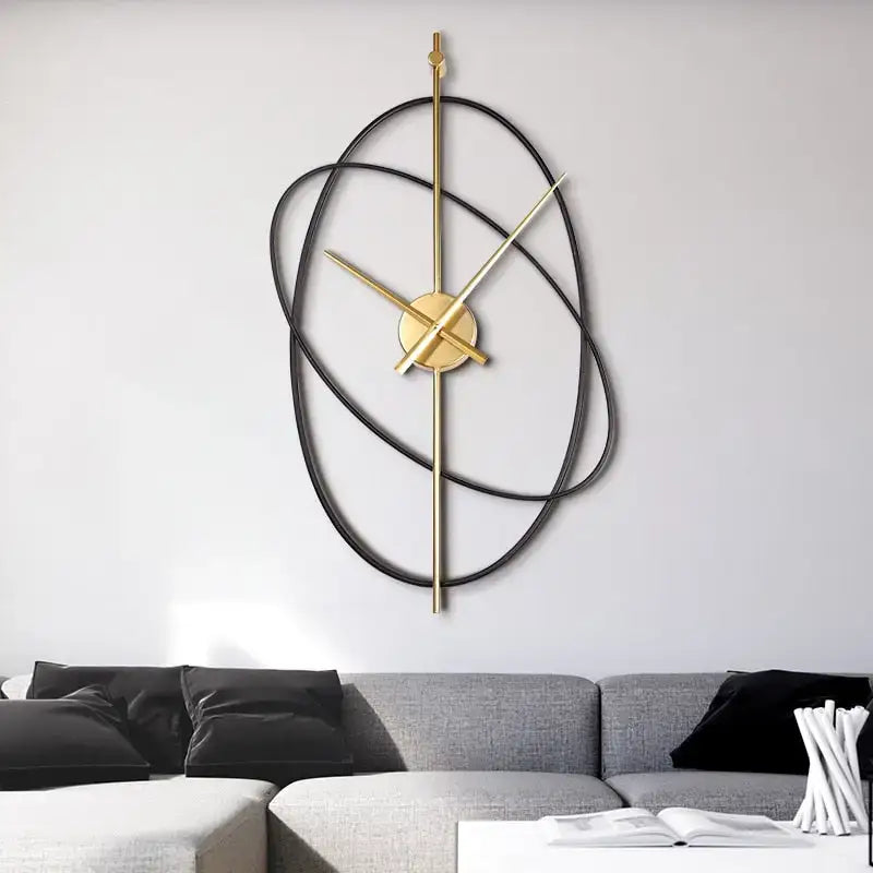 Open-Frame Geometric Wall Clock