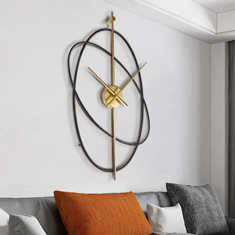 Open-Frame Geometric Wall Clock