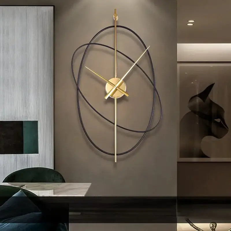 Open-Frame Geometric Wall Clock