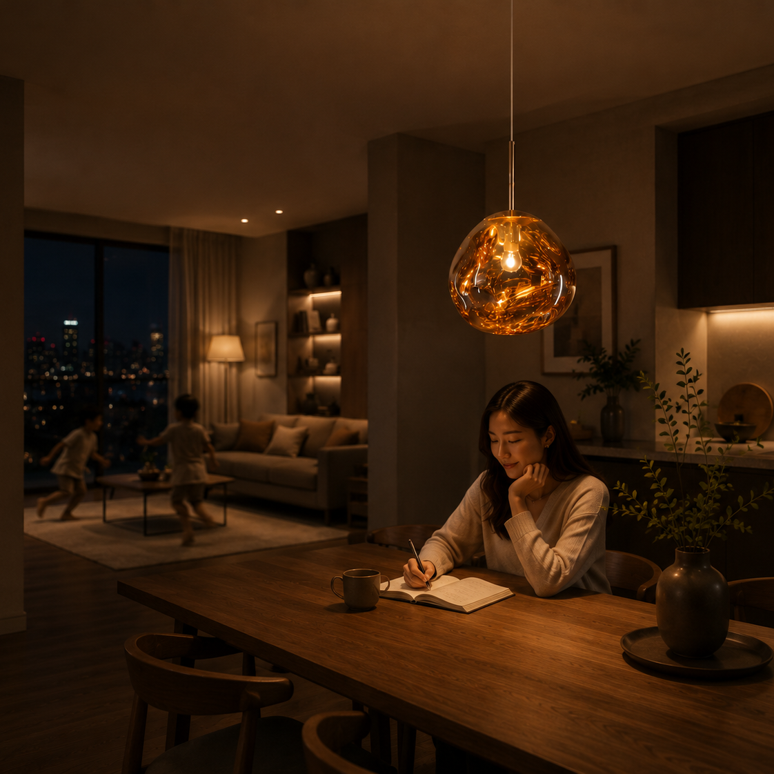 Opal Drop Pendant Light