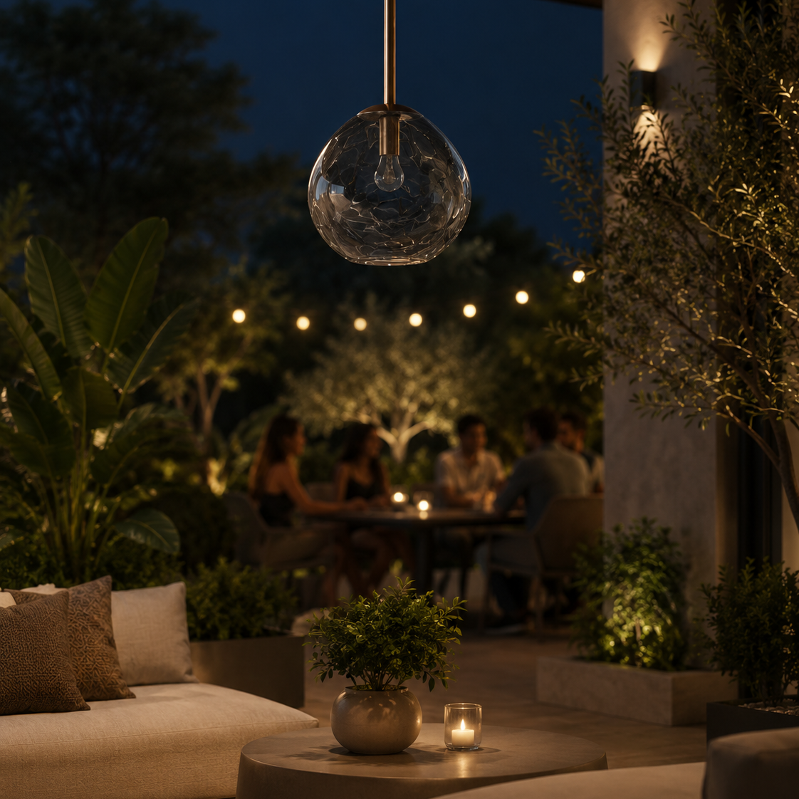 Opal Drop Pendant Light