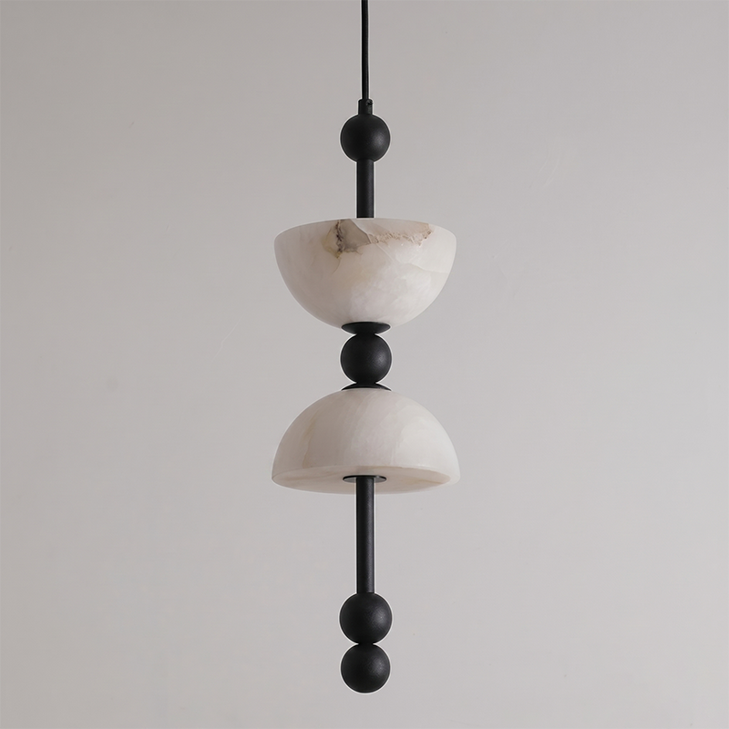 Sabine Alabaster Column Pendant